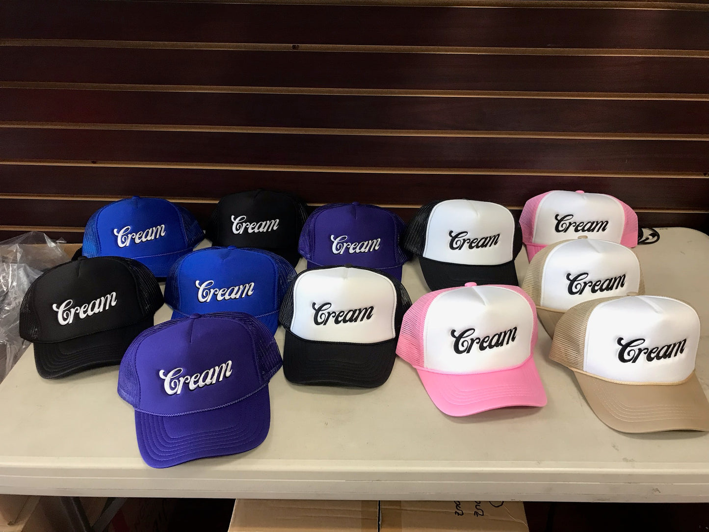 Cream Trucker Hats