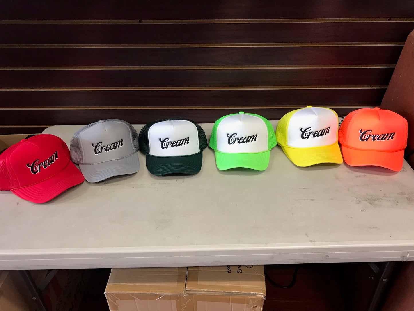 Cream Trucker Hats
